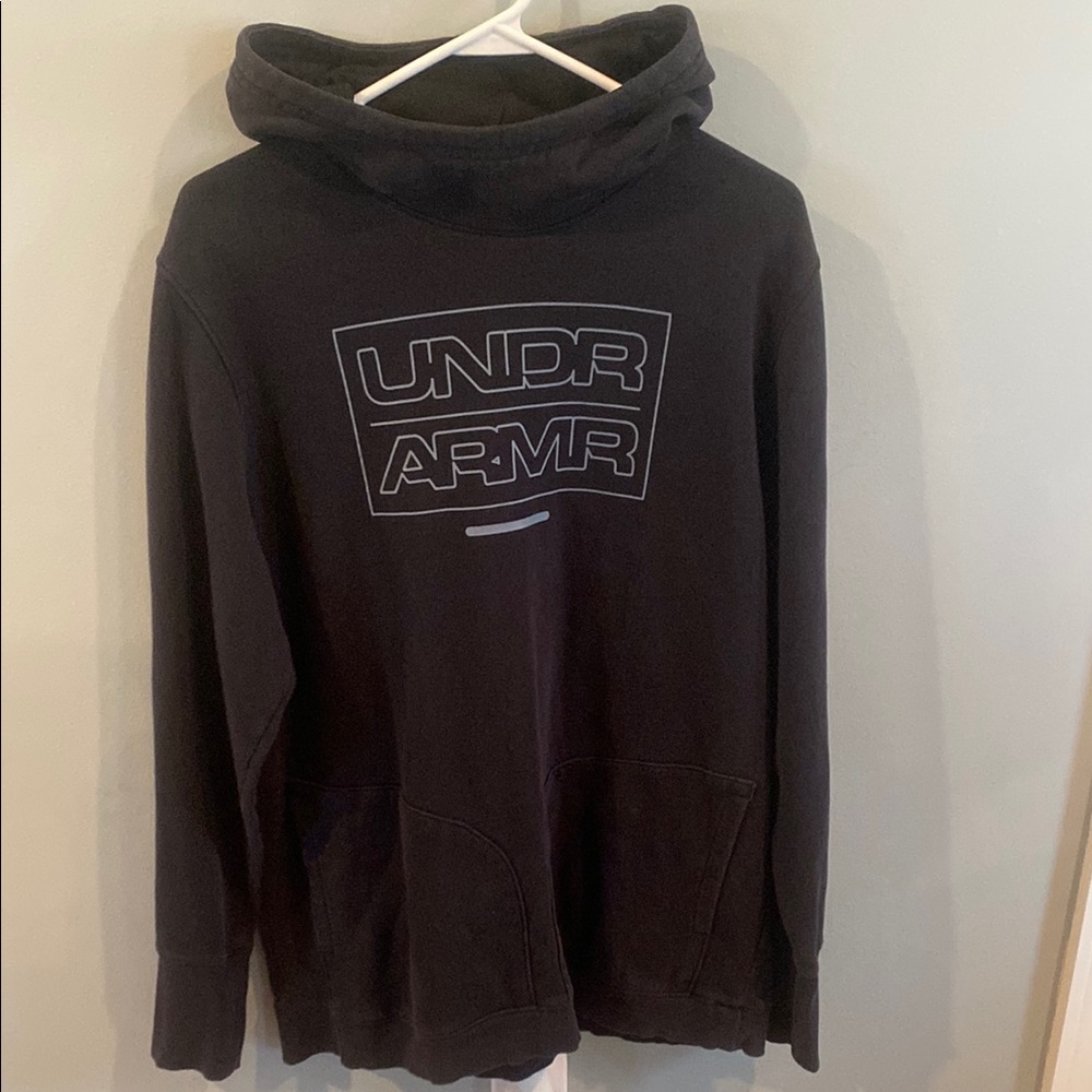 Under Armour Black Sweatshirt Hoodie Casual Wear Large